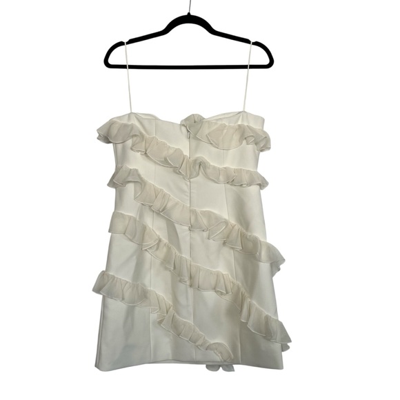 Cinq à Sept Ninette Ruffled Mini Dress in Ivory NWT - Picture 7 of 10